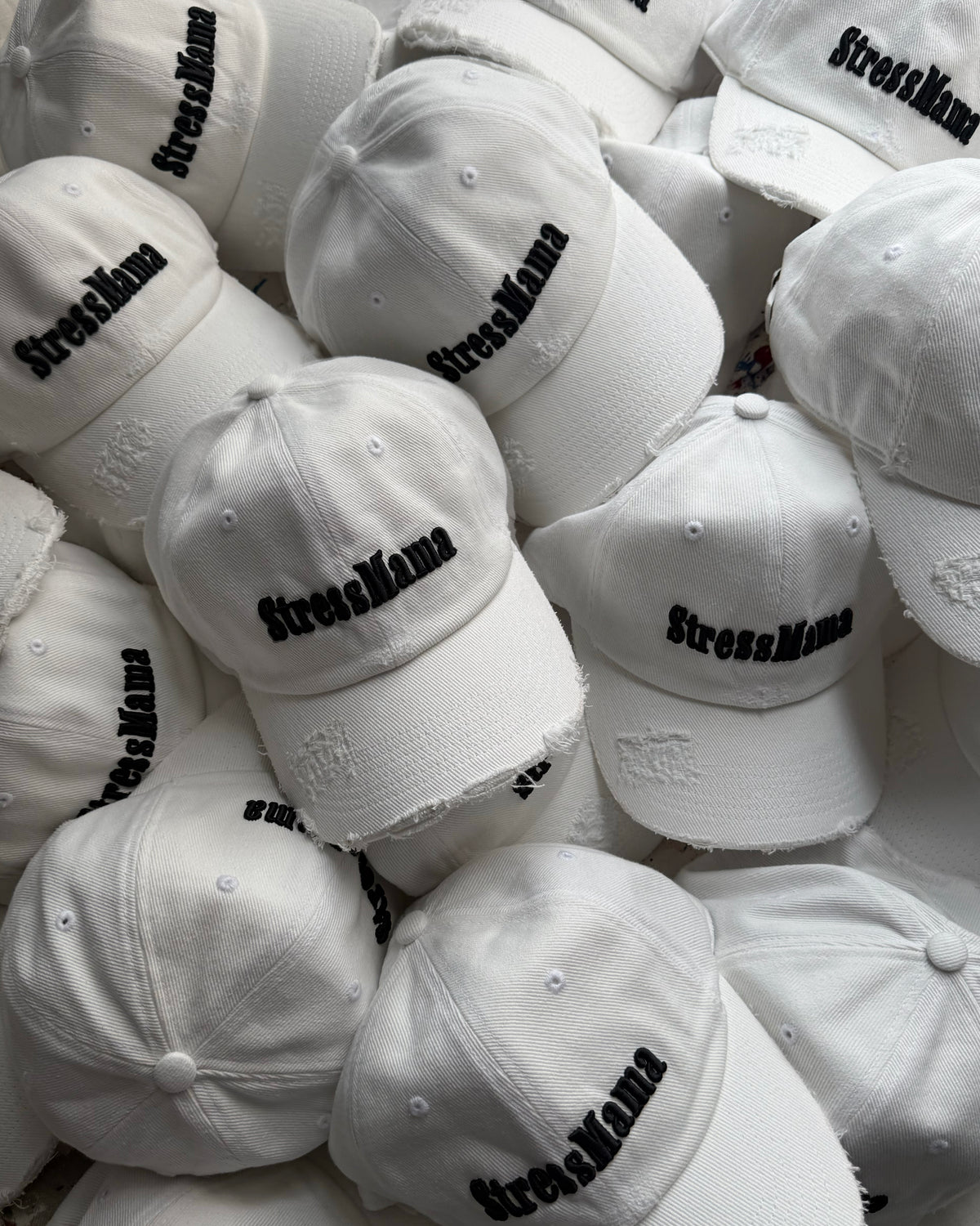 SSMA NOSTALGIA WASHED CAP - WHITE