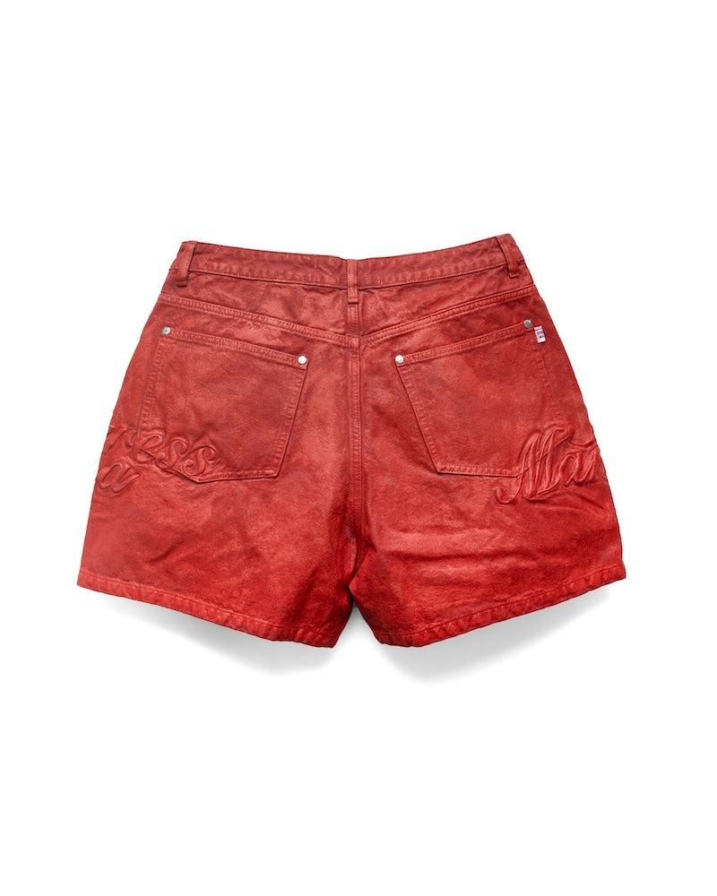 FW24 COATED SHORTS - RED