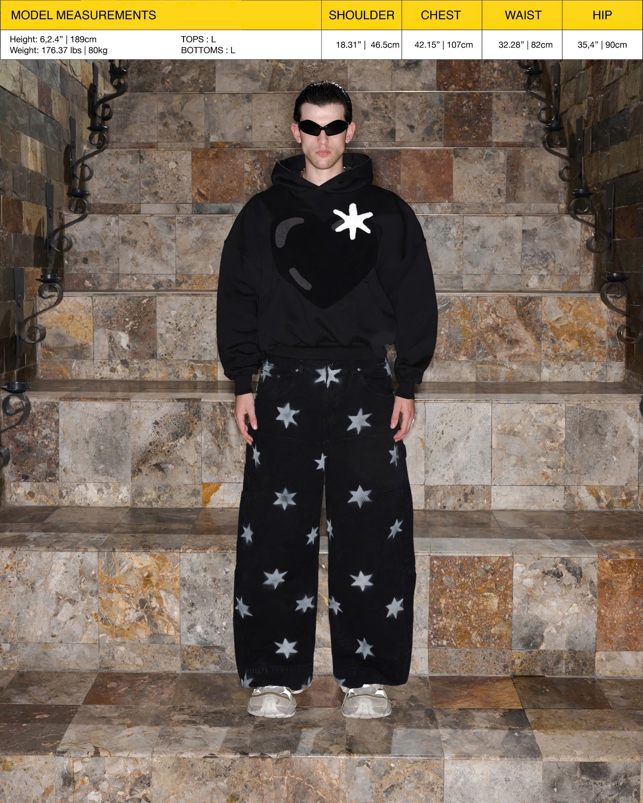 FW24 SUPER STAR PANTS - BLACK