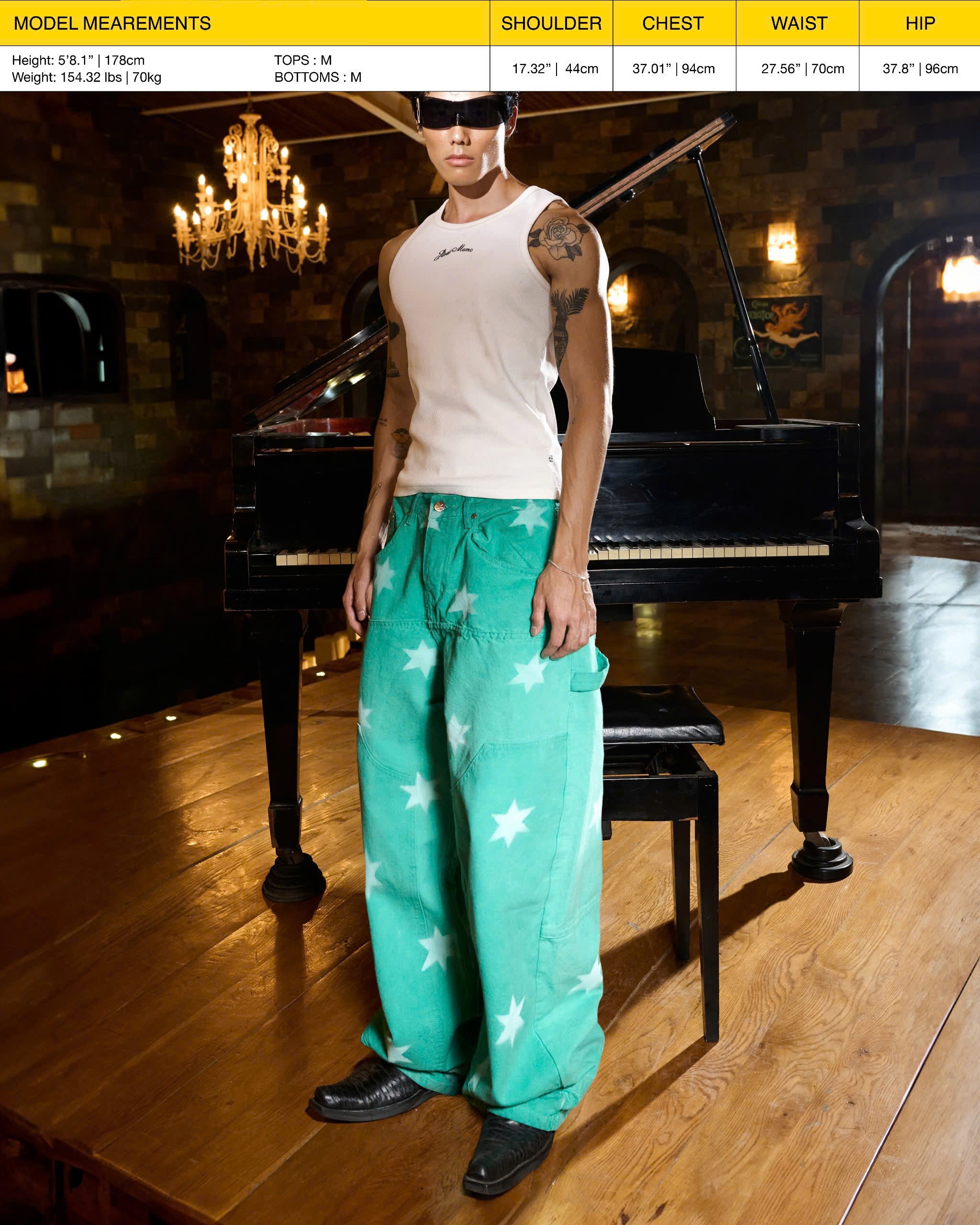 FW24 SUPER STAR PANTS - GREEN MINT