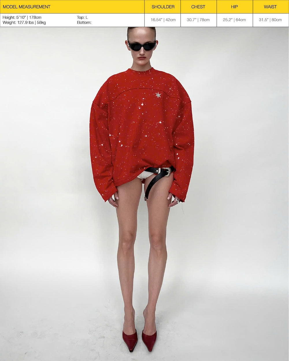 HOLIDAY24 GALAXY LONGSLEEVE - RED