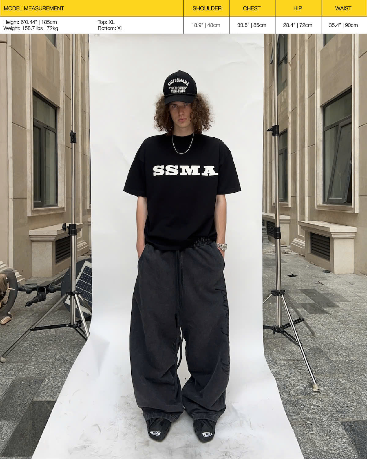 SSMA MMF SWEAT PANTS - BLACK