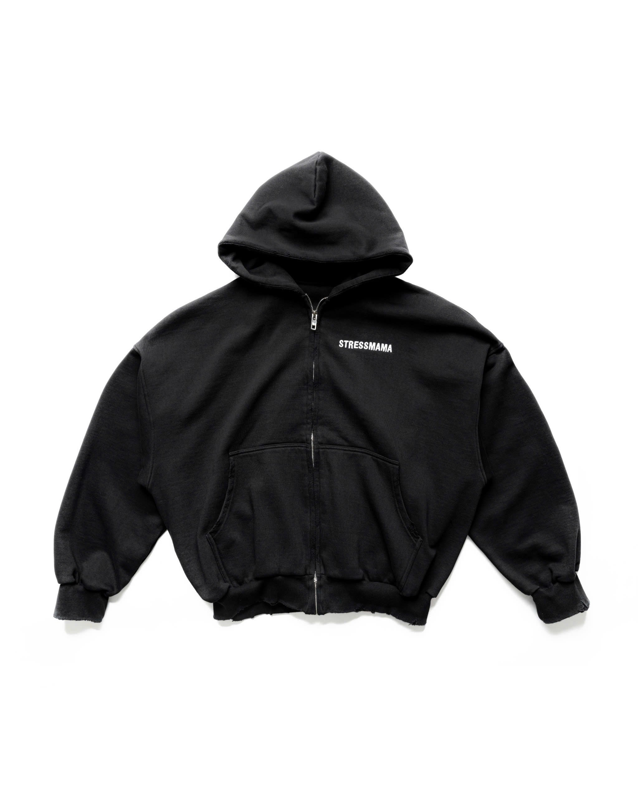 SSMA COACH ZIP HOODIE - BLACK