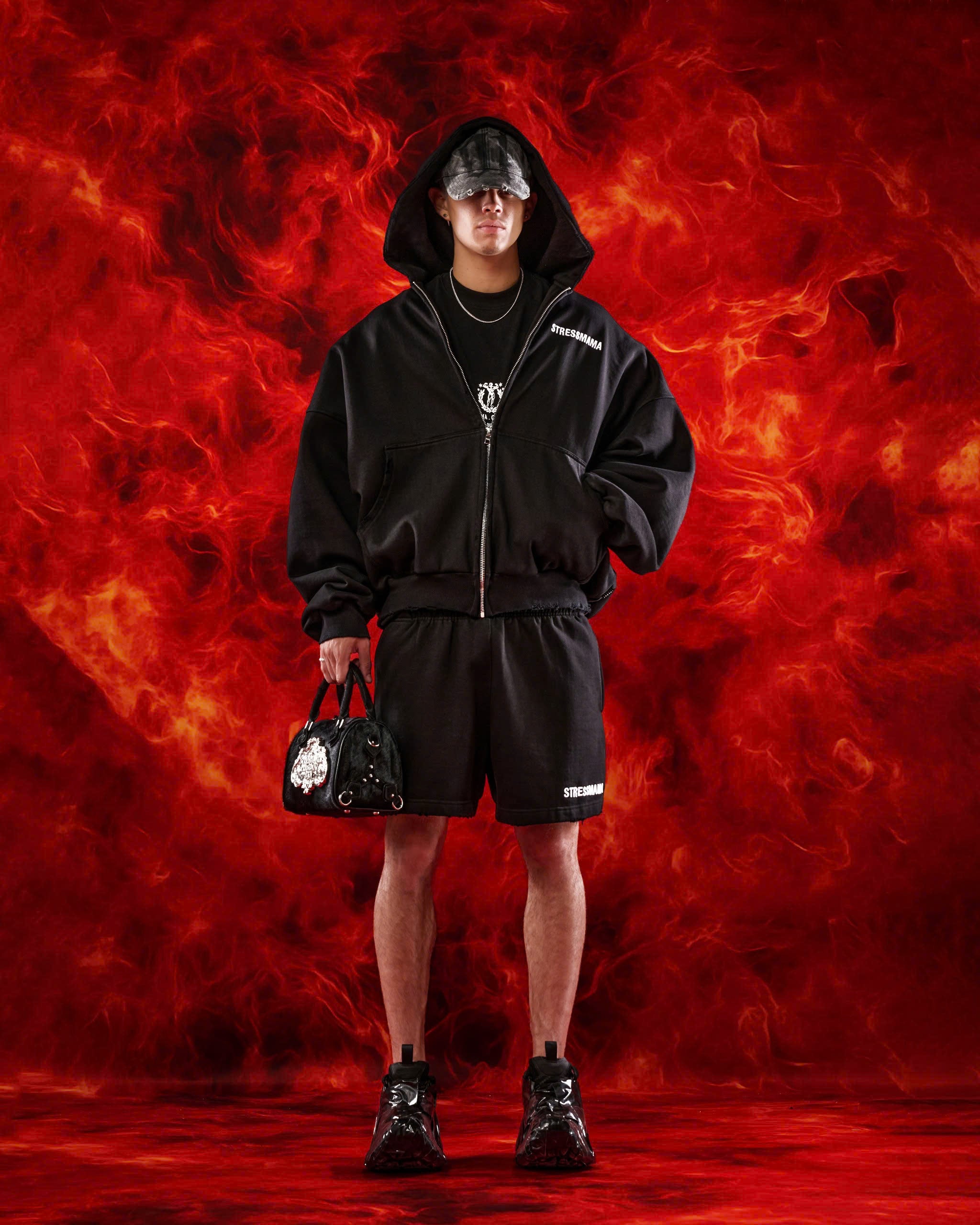 SSMA COACH ZIP HOODIE - BLACK – STRESSMAMA