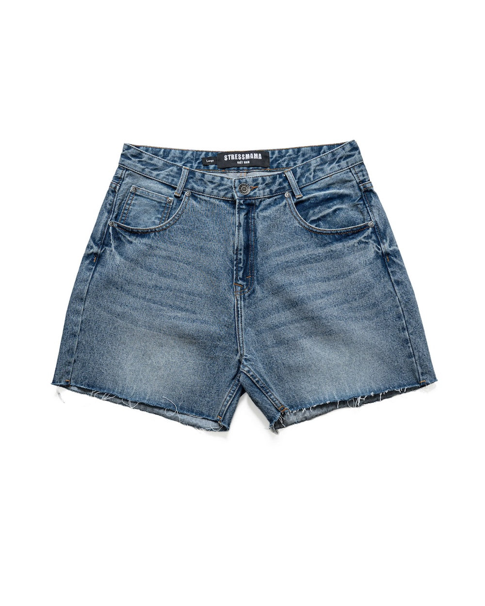 FALL25 BASIC DENIM SHORTS - BLUE