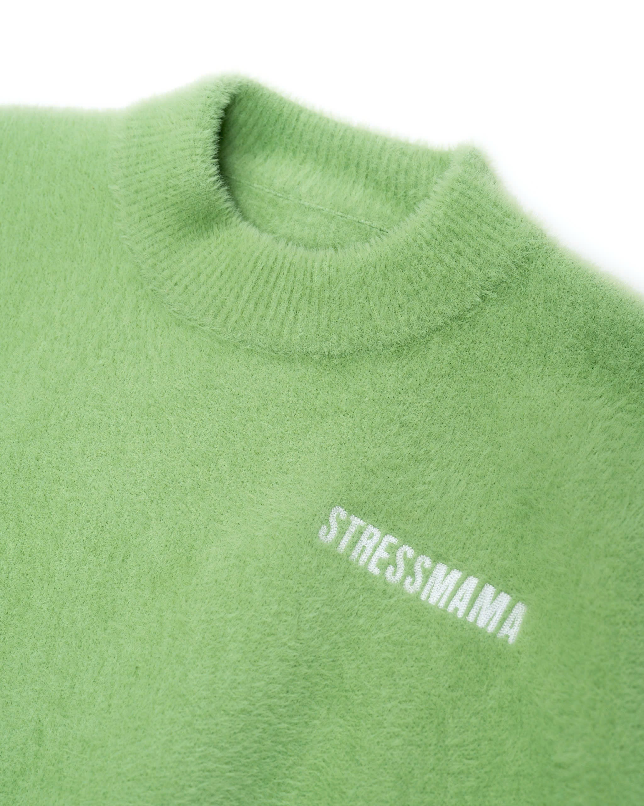 FW25 KNIT SWEATER - GREEN – STRESSMAMA