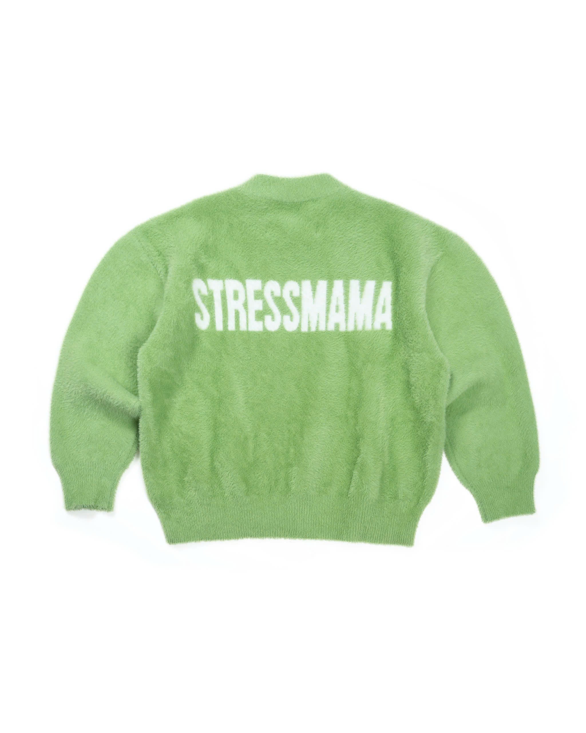 FW25 KNIT SWEATER - GREEN – STRESSMAMA