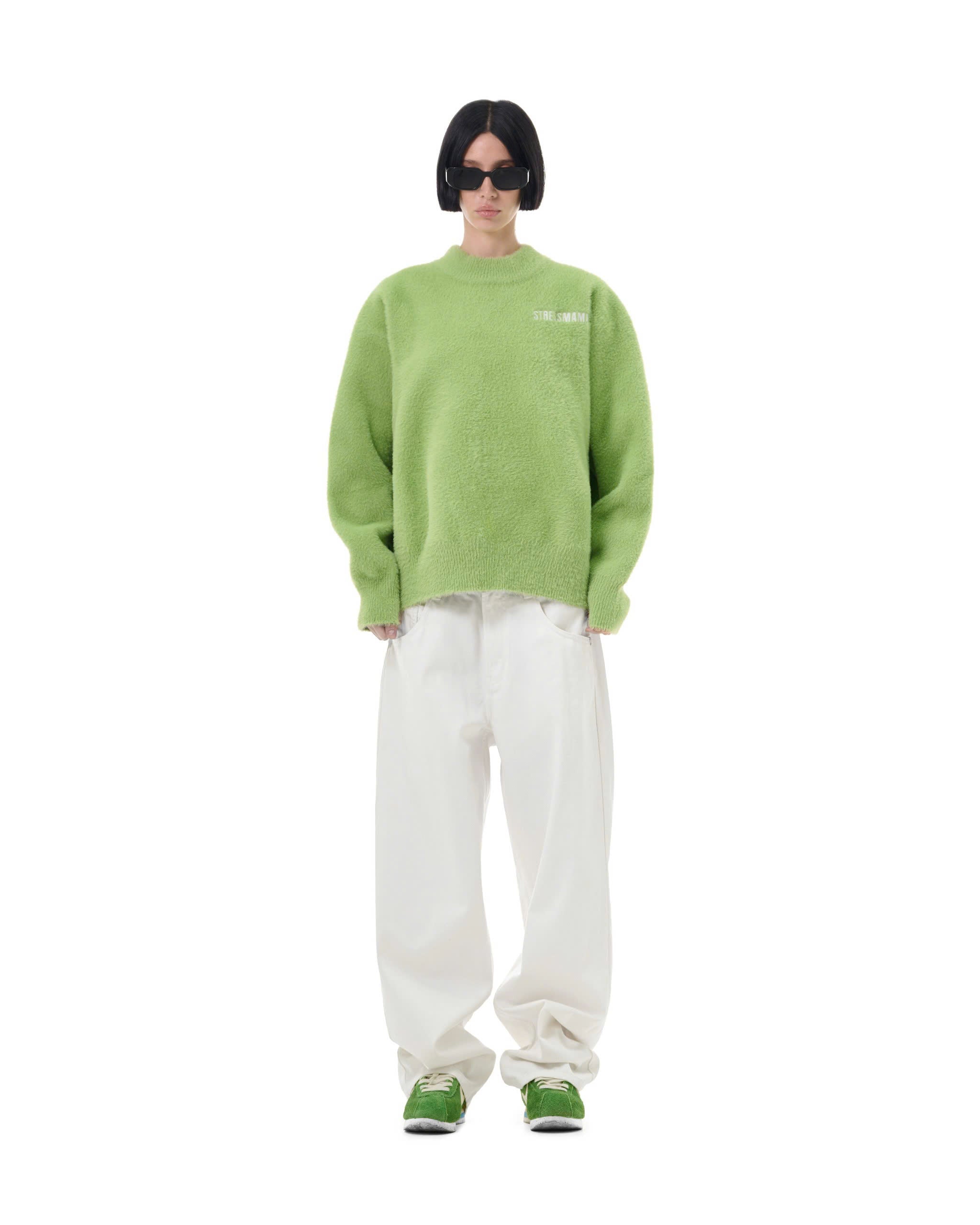 FW25 KNIT SWEATER - GREEN – STRESSMAMA