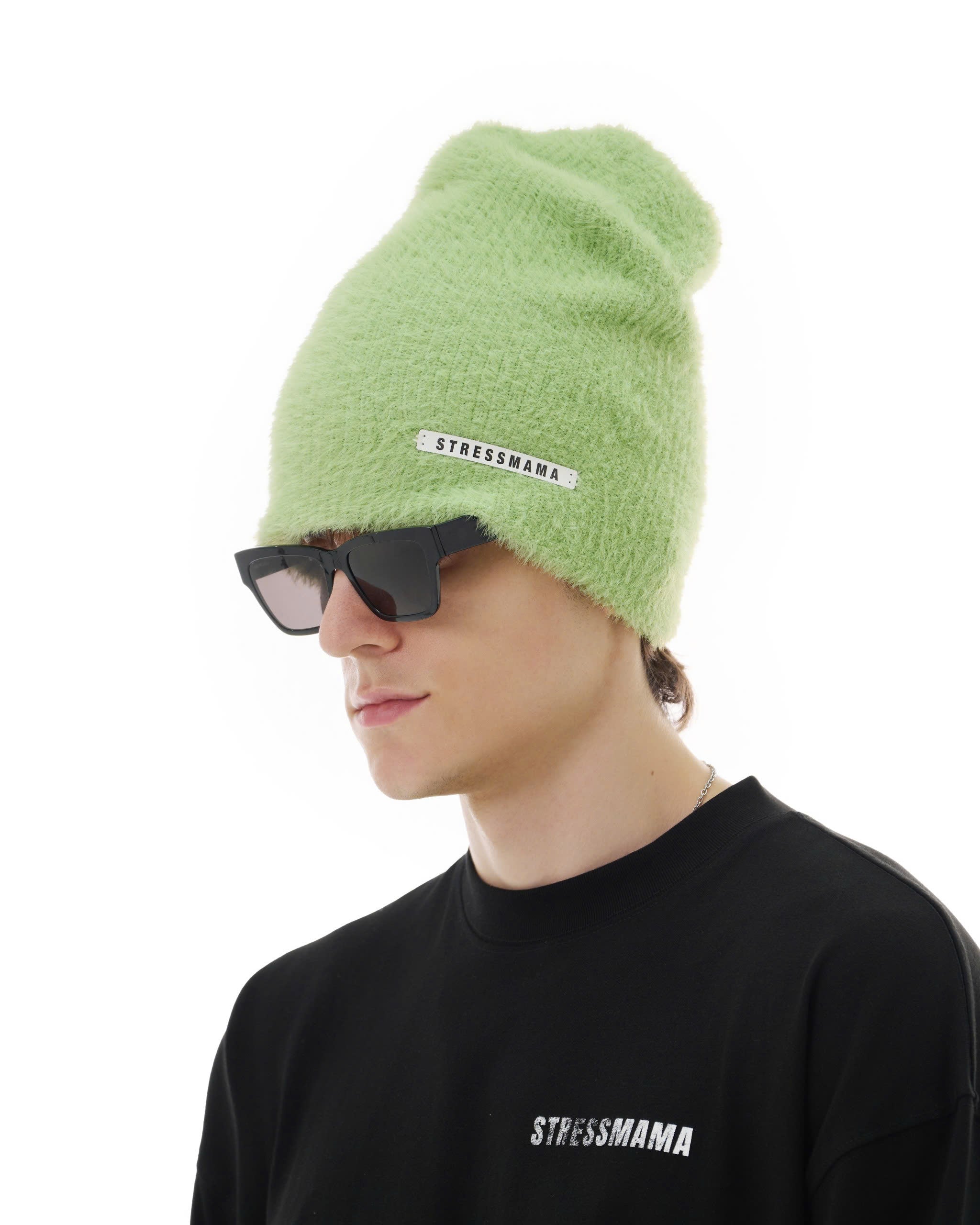 FW25 KNIT BEANIE HAT - GREEN