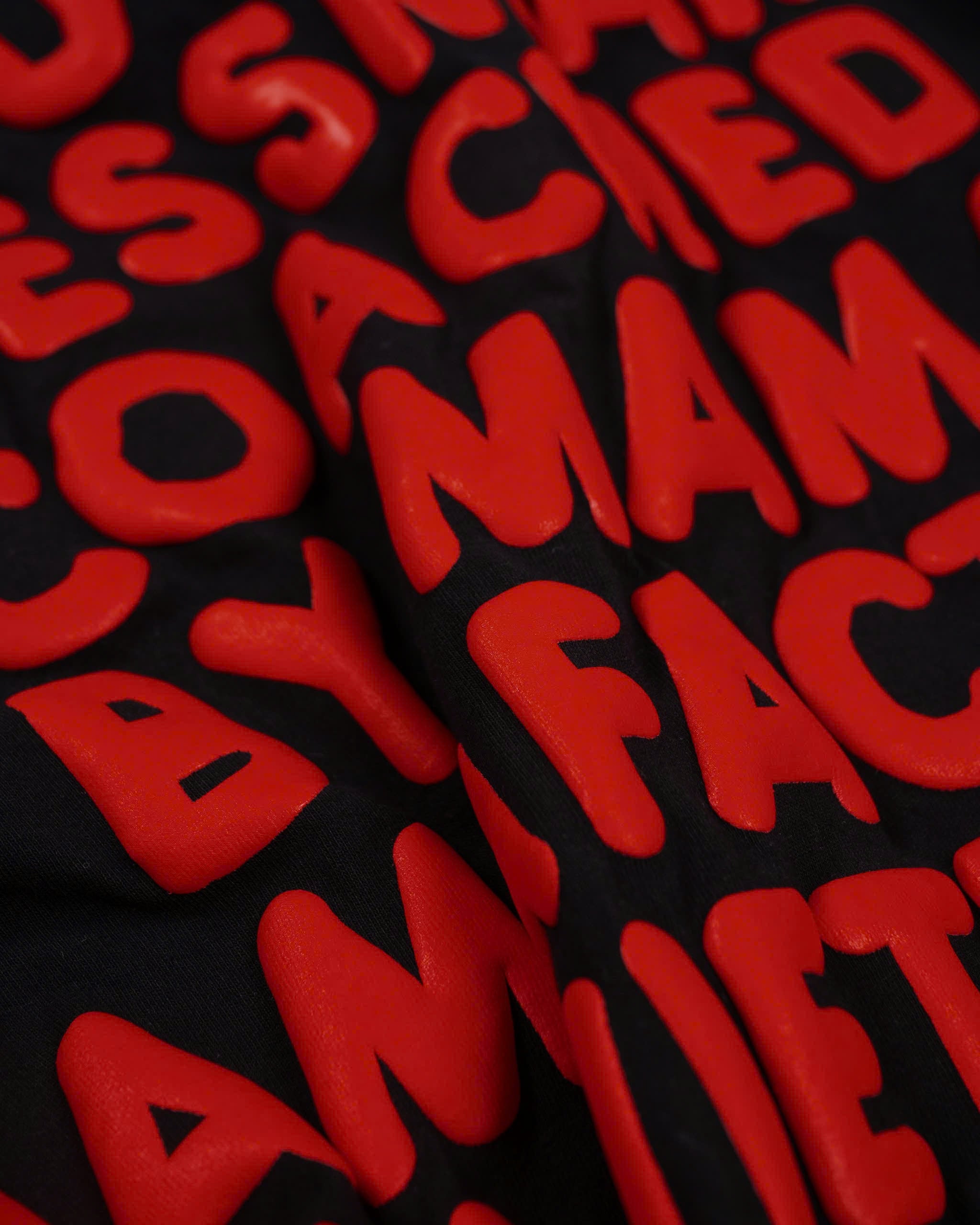 FW25 TEXT T-SHIRT - BLACK