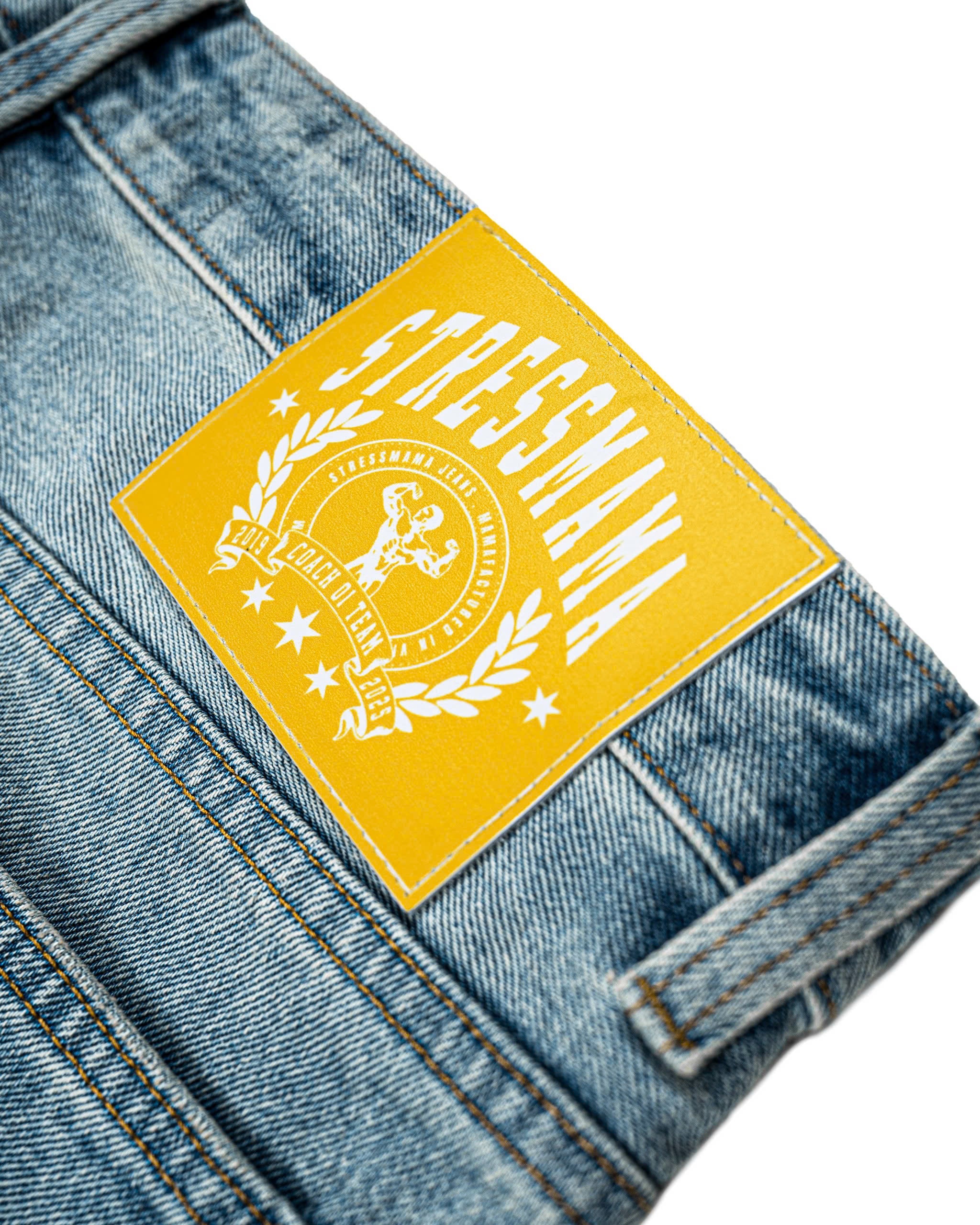 FW25 PAINT SPLATTER JEANS - BLUE