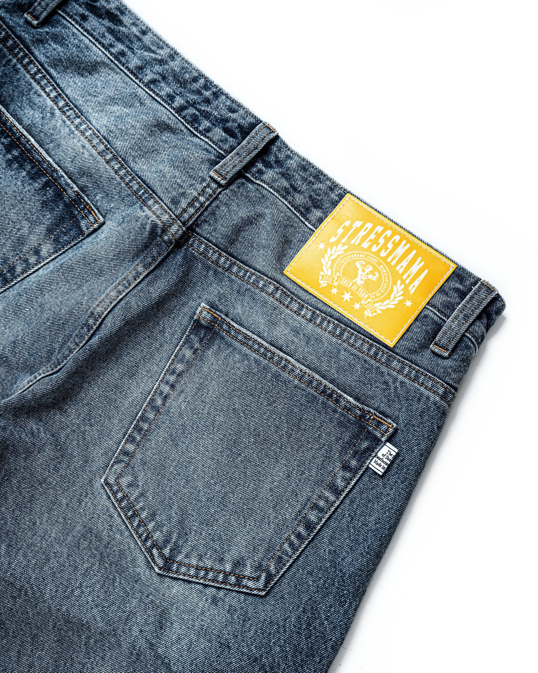 FW25 SHREDDED JEANS - BLUE