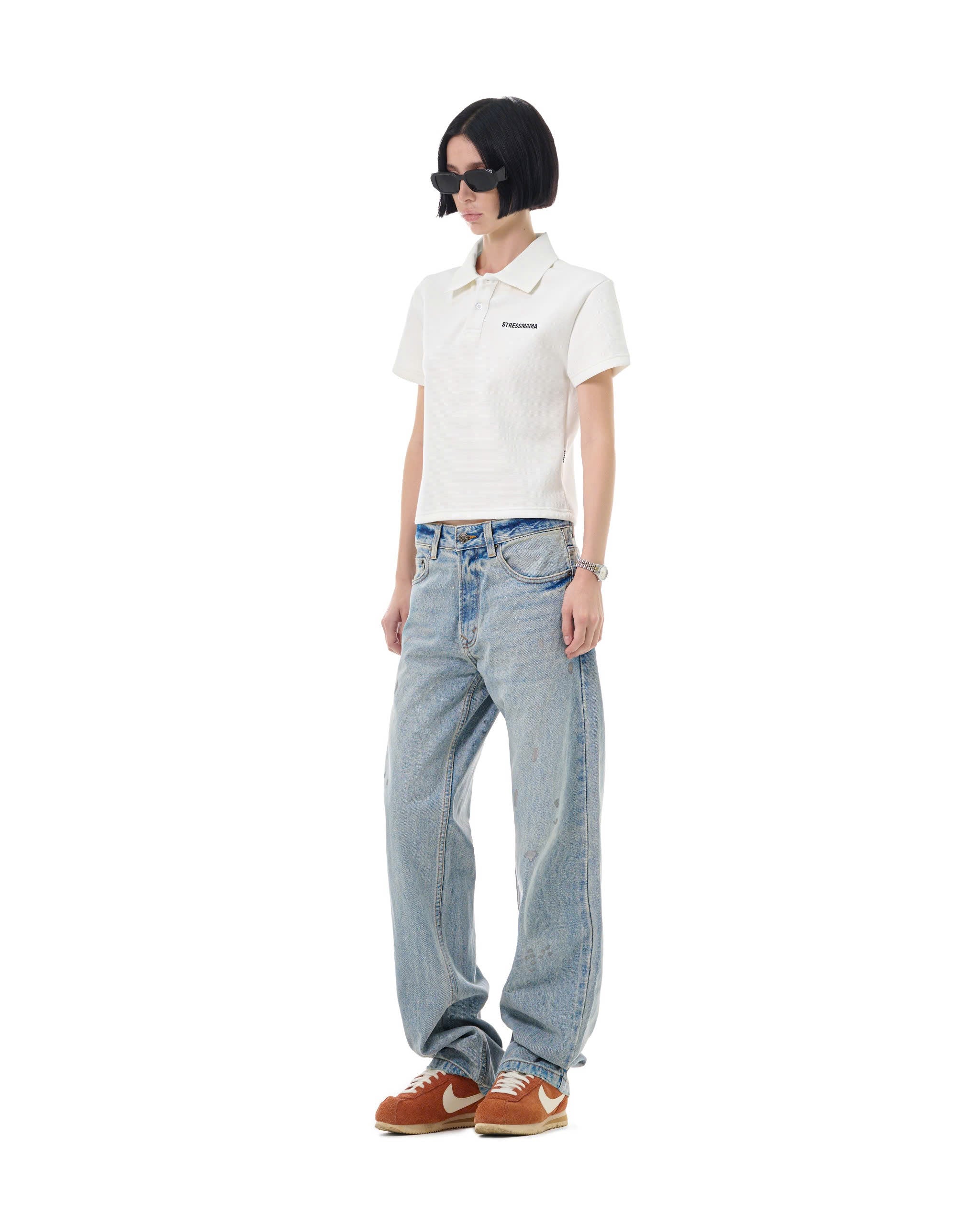 FW25 WOMEN POLO SHIRT - WHITE